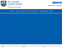 Tablet Screenshot of guardiancatholicschools.org